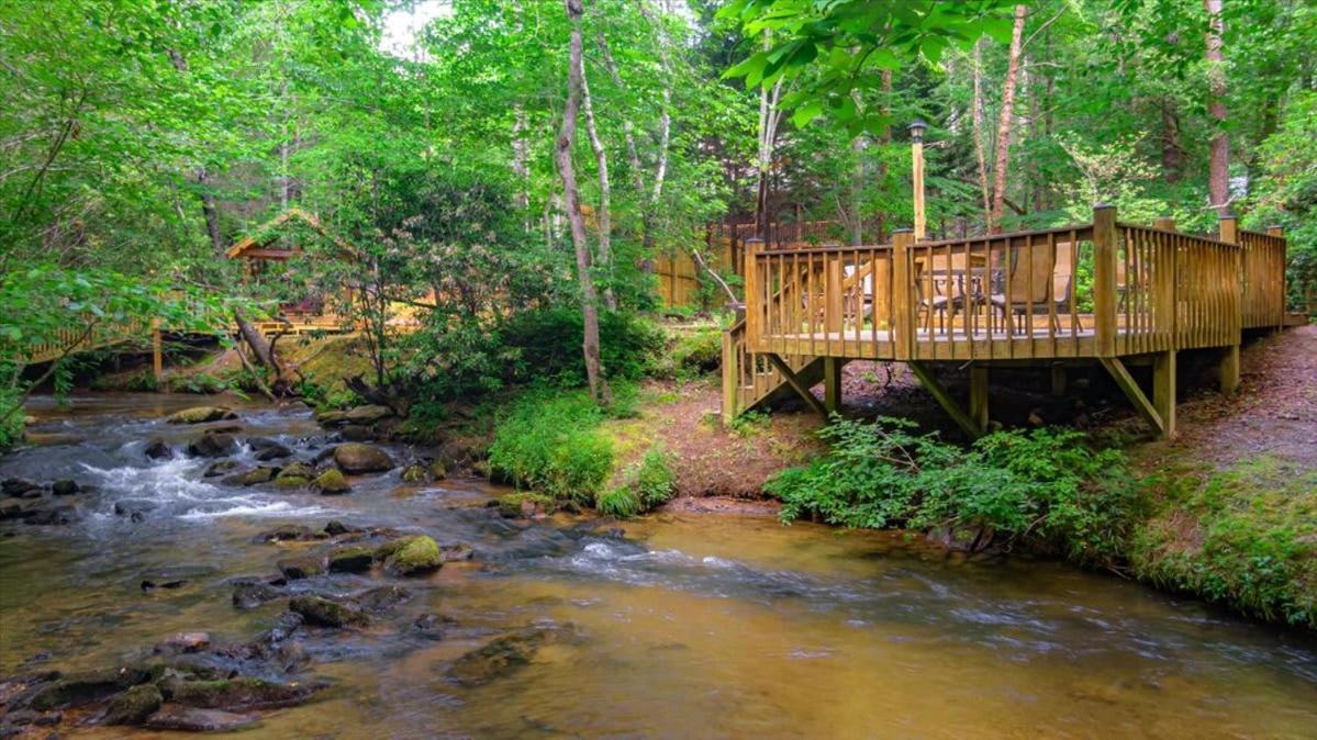Willa Waterfront Mountain Cabin With Hot Tub Blue Ridge Zewnętrze zdjęcie