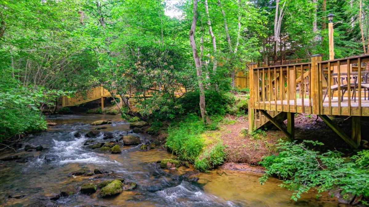 Willa Waterfront Mountain Cabin With Hot Tub Blue Ridge Zewnętrze zdjęcie